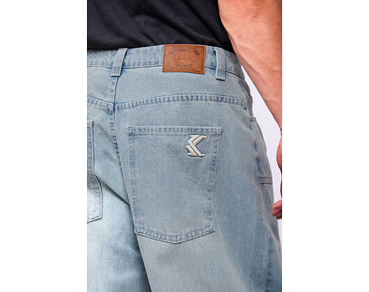 Hose Karl Kani - Og K Washed Western Relaxed Baggy Jeans - Blue