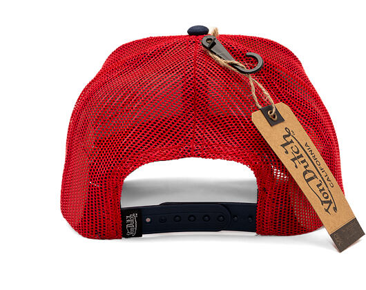 Kappe Von Dutch - Trucker - Classic Logo - Beige/Navy/Red