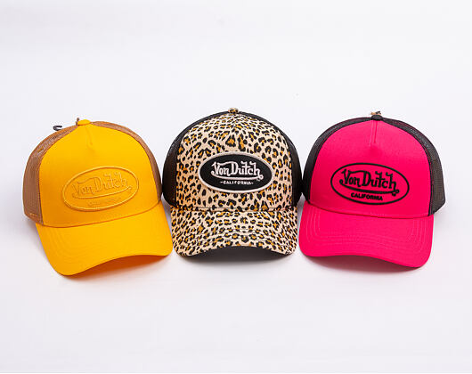 Kappe Von Dutch - Trucker - Rubber Logo Pink/Black