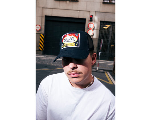 Kappe Von Dutch - Trucker - Live Fast - Schwarz/Schwarz