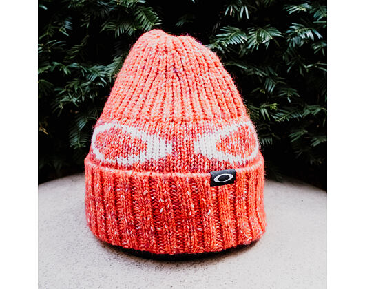 Oakley Haube - W. Ellipse Ribbed Beanie - Hibiscus Red