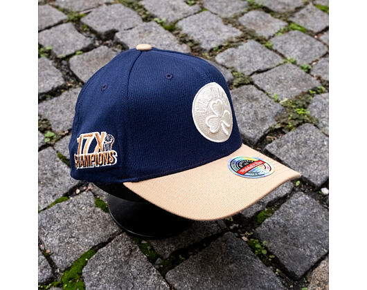 Kappe Mitchell & Ness - Sand Storm Classic Red - Boston Celtics - Navy/Sand