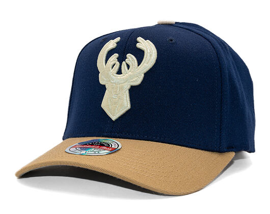 Kappe Mitchell & Ness - Sand Storm Classic Red - Milwaukee Bucks - Navy/Sand