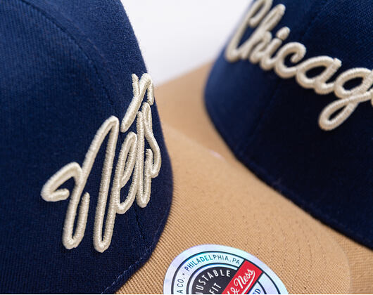 Kappe Mitchell & Ness - Sand Storm Classic Red - Brooklyn Nets - Navy/Sand