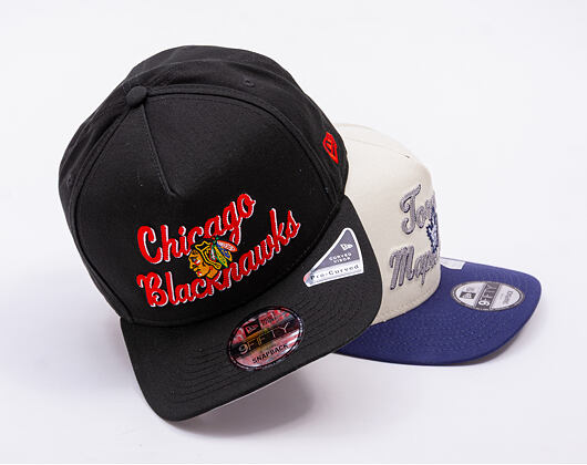 Basecap New Era - NHL Chainstitch 9FIFTY A-Frame - Chicago Blackhawks - Black