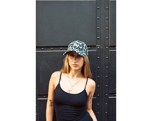 Damen Kappe New Era - MLB Cosy Animal - Snow Leopard Fleece 9FORTY - LA Dodgers - Grey / Black