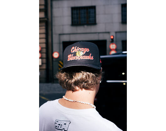Basecap New Era - NHL Chainstitch 9FIFTY A-Frame - Chicago Blackhawks - Black