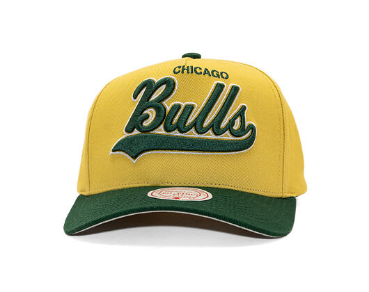 Kappe Mitchell & Ness - Harvest Gold Pro Crown - Chicago Bulls - Gold/Green