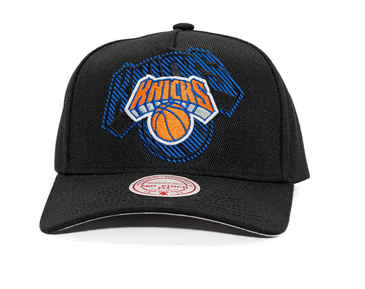 Kappe Mitchell & Ness - NBA Tilted Pro Snapback - New York Knicks - Black