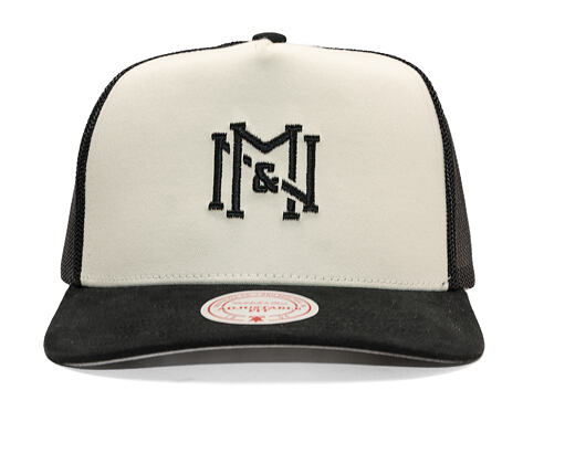 Kappe Mitchell & Ness - Branded Icon Trucker - Off White-Black
