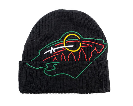 Mütze Mitchell & Ness - NHL Line Light Knit - Minnesota Wild - Black