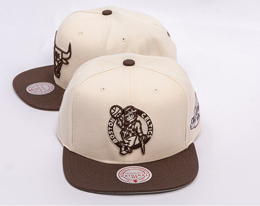 Kappe Mitchell & Ness - NBA Fashion Basic 2T Snapback - Boston Celtics - Cream