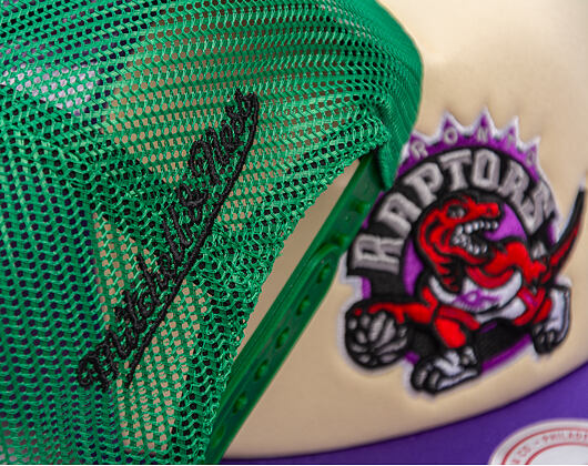 Kappe Mitchell & Ness - NBA Vintage Block Trucker HWC - Toronto Raptors - Cream