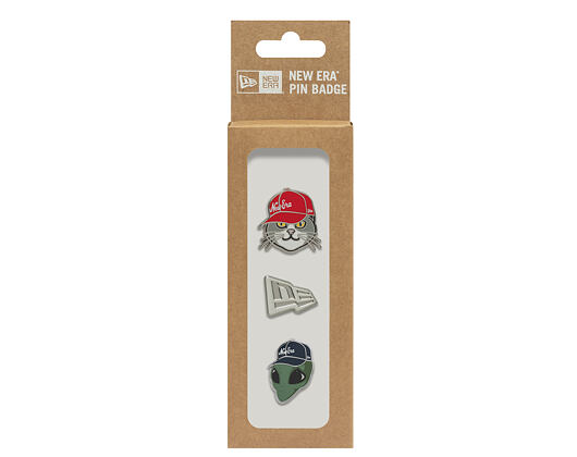 Brosche New Era - Branded 3× Cap Pin Set - Silver