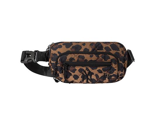 Bauchtasche New Era - MLB Leopard Quilted Waist Bag - NY Yankees - Brown / Black