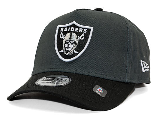 Kappe New Era - NFL Charcoal Drop 9FORTY A-Frame - LAs Vegas Raiders - Steel Clouds / Black