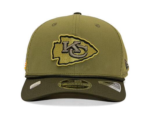 Kappe New Era - NFL25 "Salute to Service" - 9SEVENTY Stretch-Snap - Kansas City Chiefs 