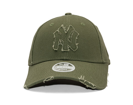 Damen Kappe New Era - MLB Womens Distressed 9FORTY - NY Yankees - Rifle Green