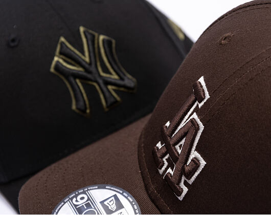 Kappe New Era - MLB Team Outline 9FORTY - LA Dodgers - Brown / Stone