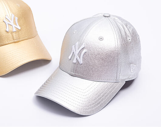 Damen Kappe New Era - MLB Metallic 9FORTY - NY Yankees - Silver
