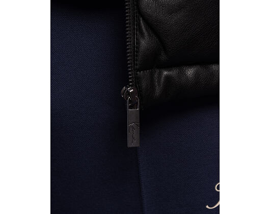 Jacke Karl Kani - Metal Signature Pu Leather Puffer Jacket - Black