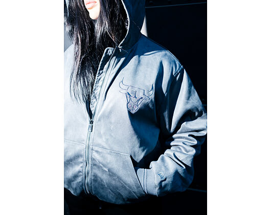 Jacke New Era - NBA Suede Hooded Jacket - Chicago Bulls - Grape