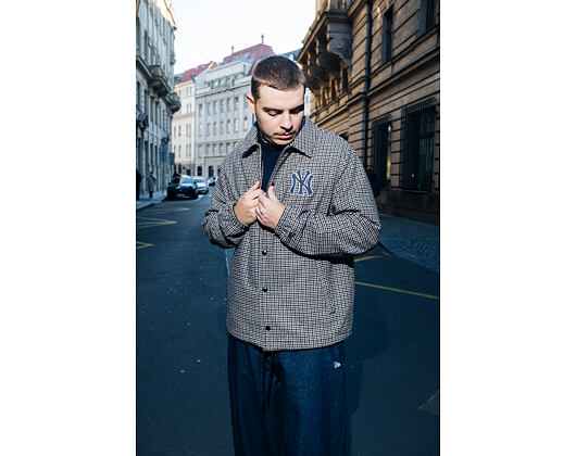 Jacke New Era - MLB Check Coach Jacket - NY Yankees - Auburn