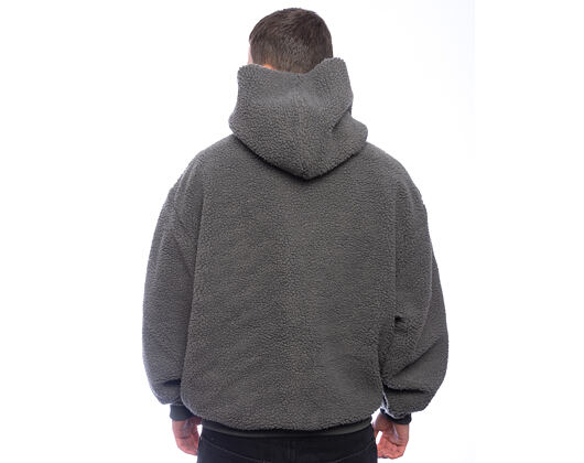 Karl Kani Sweatshirt - Silver Teddy Hoodie - Grau