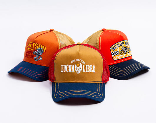 Kappe Stetson - Trucker Cap Lucha Libre by JJ Hats - Navy/Orche