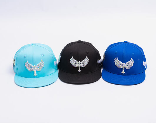 Kappe Reflection Luxury Shine Loud Snapback - Baby Pink / Weiß