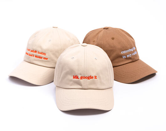 Kappe 8by8 - Dadcap - "idk, google it" - Tan/Orange