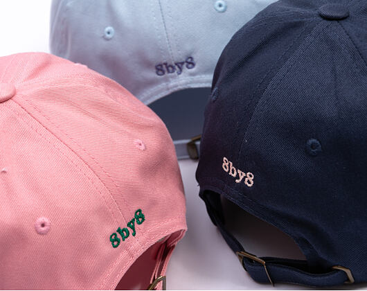 Kappe 8by8 - Dadcap - "shhh! I'm introverting" - Baby Pink/Green