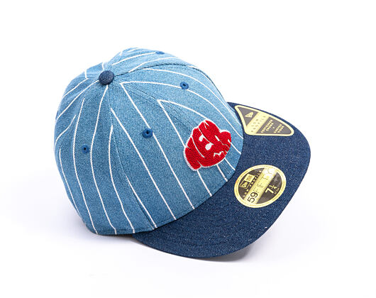 Kappe New Era - 59FIFTY Low Profile Day - Pinstripe Denim Indigo