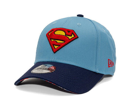 Kinder Kappe New Era - Warner Bros DC Universe 9FORTY - Superman - Sky Blue
