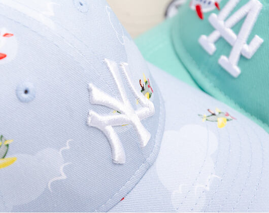 Kinder Kappe New Era - MLB Plane All Over 9FORTY - NY Yankees - Sky Blue
