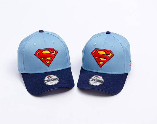 Kinder Kappe New Era - Warner Bros DC Universe 9FORTY - Superman - Sky Blue