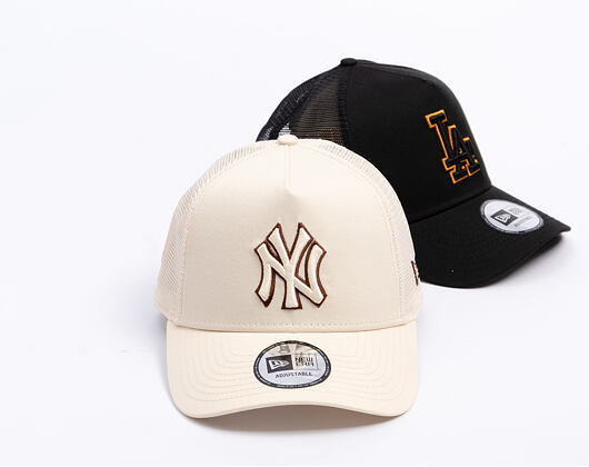 Kappe New Era - MLB Outline 9FORTY Trucker - NY Yankees - Cream