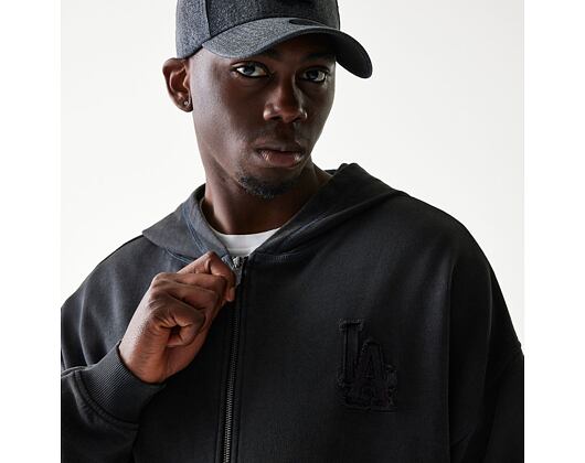 Pullover New Era - MLB Washed Full Zip Hoody - LA Dodgers - Dark Grey