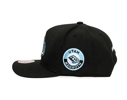 Kappe Mitchell & Ness - Utah Mammoth - Double Clutch Pro Snapback - Black