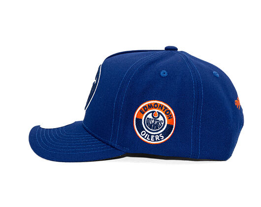 Kappe Mitchell & Ness - Edmonton Oilers - Double Clutch Pro Snapback - Navy