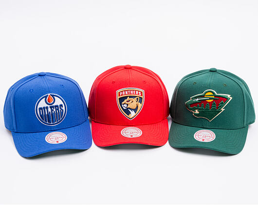 Kappe Mitchell & Ness - Edmonton Oilers - Team Ground 2.0 Pro Snapback - Navy