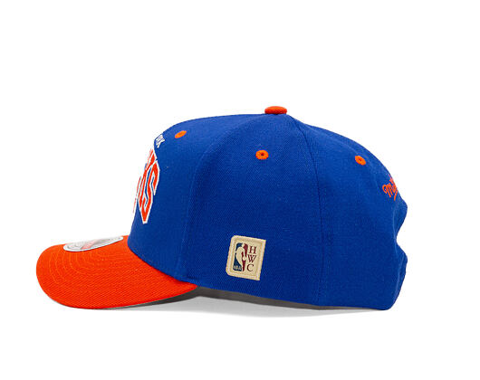 Kappe Mitchell & Ness - NBA Team Arch Snapback - New York Knicks - Blue / Orange