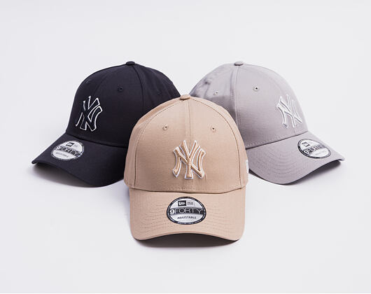 Kappe New Era - MLB Outline 9FORTY - NY Yankees - Light Brown