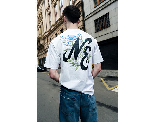 T-Shirt New Era - Floral Graphic Oversized Tee - White