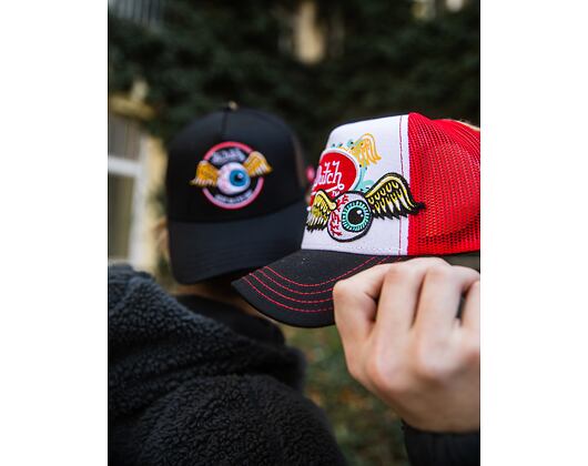 Kappe Von Dutch - Flying Eyeball Keep An Eye Out Trucker - Black