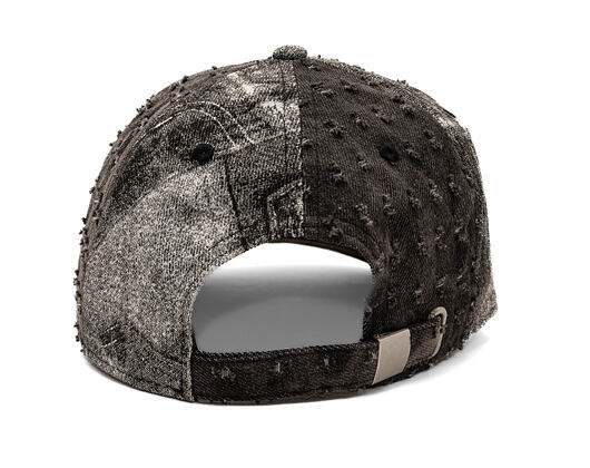 Kappe Kangol - TRENDS PACK - Denim Mashup Baseball - Black Trompe L'Oeil