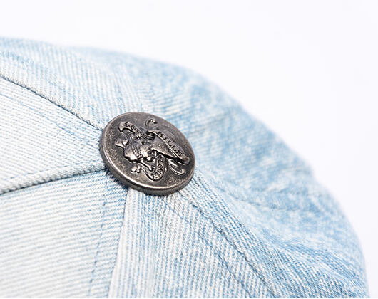 Kappe Ed Hardy - Crawling Dragon Wash Denim 5 Panel Cap - Bleach