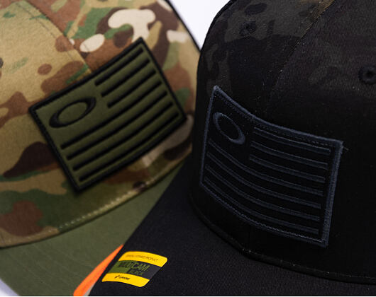Kappe Oakley - Si Multicam Flag 110 Snapbck Cap - Black Multicam