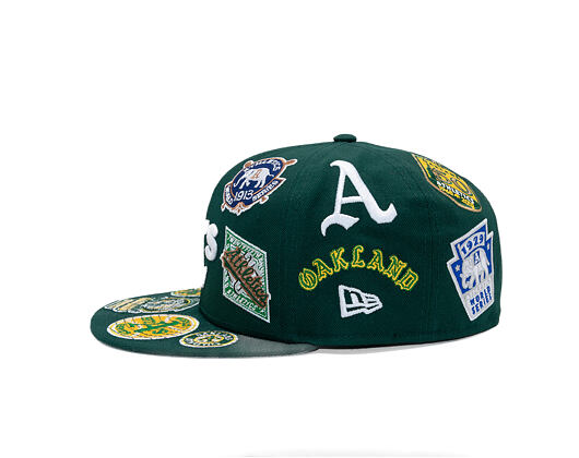 Kappe New Era - MLB All Over Logo 59FIFTY - Oakland Athletics - Team Color