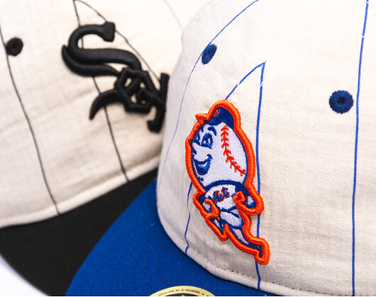 Kappe New Era - MLB Retro Linen Pinstripe 59FIFTY Retro Crown - NY Mets - Team Color